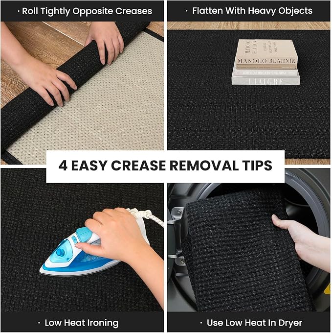 IOHOUZE Washable Exrea Long Hallway Runner Rug 3x14 Non Slip Rubber Backed - Image 2