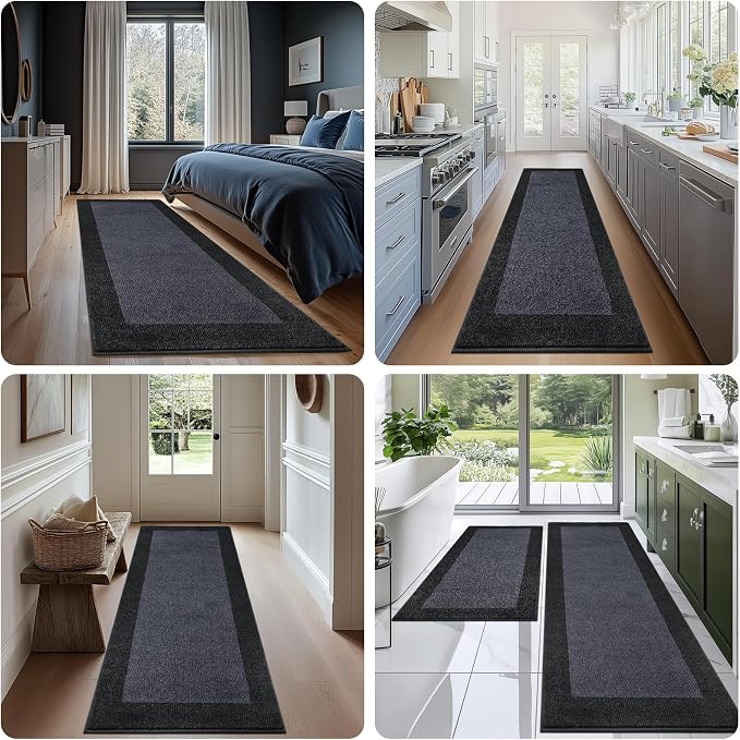 Machine Washable Runner Rug 32" x 96", Non Slip Kitchen Mat - Image 5