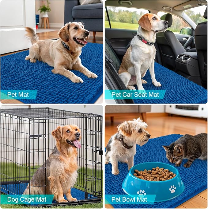 OLANLY Dog Door Mat for Muddy Paws 32x20, Absorbs Moisture and Dirt, Absorbent - Image 7