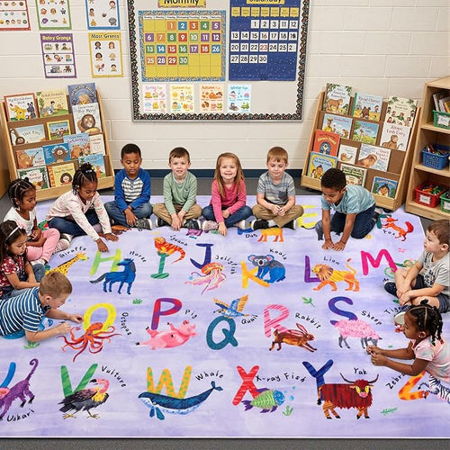 3x5 ABC Classroom Rug for Kids Playroom, Alphabet Rug by Unknown
