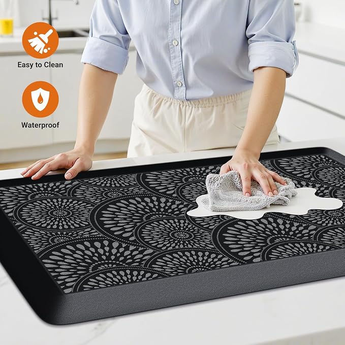 Mattitude 4/5 Inch Kitchen Mat, 20x32in Heavy Duty Ergonomic Comfort Foam - Image 3