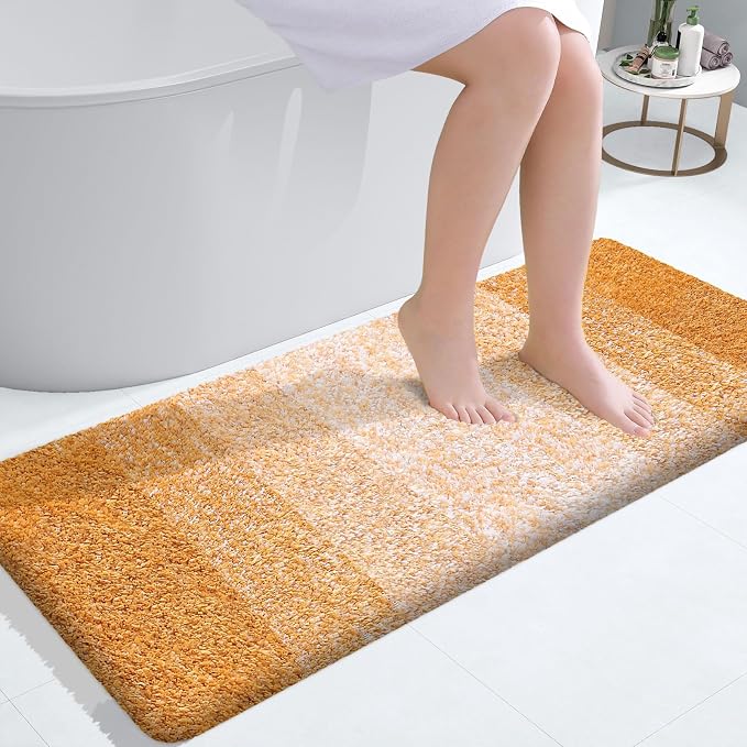 OLANLY Bathroom Runner Rugs Mat 47x24, Extra Soft Absorbent Microfiber Bath Rugs by OLANLY