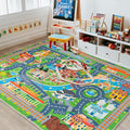 Car Rug Play Mat for Kids Toy Cars, Road Traffic Playmat for Kid Bedroom by PlumlikHomeDecor