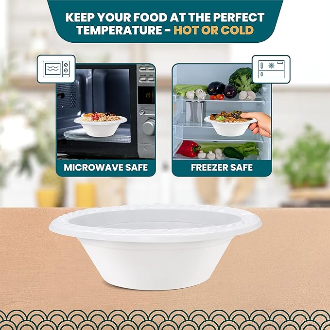 R-kay White Plastic Bowls - Image 5