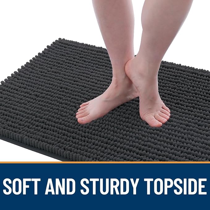 OLANLY Dog Door Mat for Muddy Paws 36x24, Ultra Absorbent Chenille Mud Doormat - Image 3