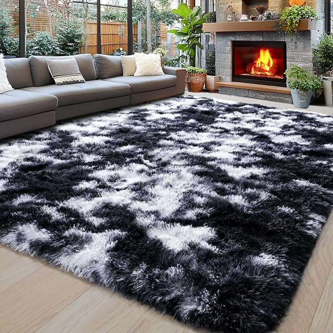 8x10 Area Rugs for Living Room, Ultra Soft Fluffy Large Shaggy Rug Carpet for by Awaytail