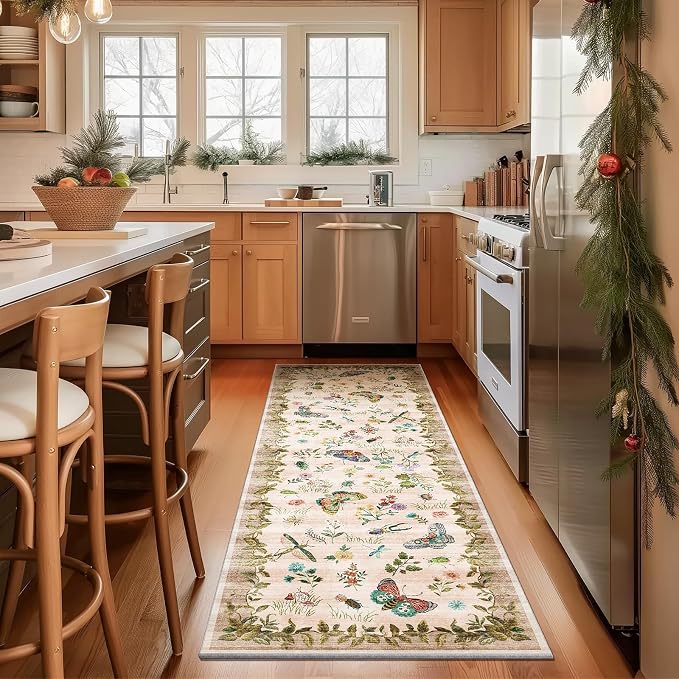 Machine Washable Hallway Runner Rugs: 2'6"x8' Kitchen Runner Stain Resistant - Image 2