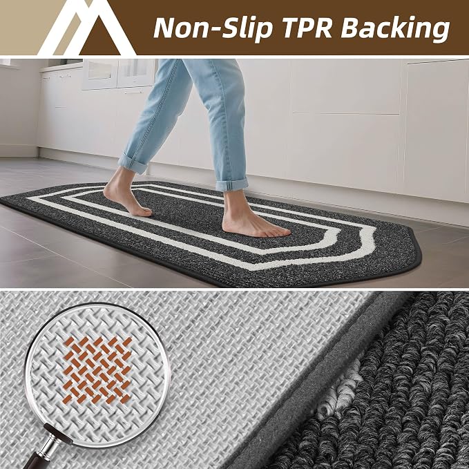 COSY HOMEER Kitchen Rugs and Mats Sets of 2PCS Non Slip Kitchen Mats - Image 4