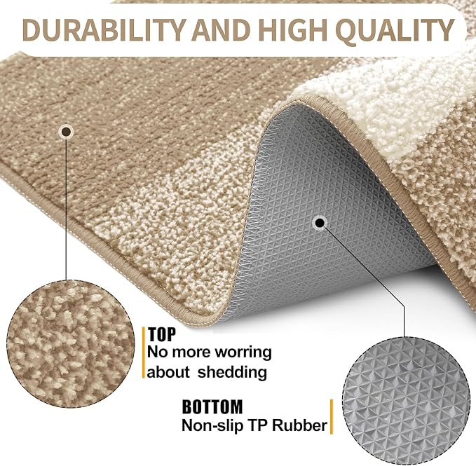 Kitinjoy Indoor Outdoor Door Mat, 36x24 Non-Slip Absorbent Dirt Trapper - Image 3