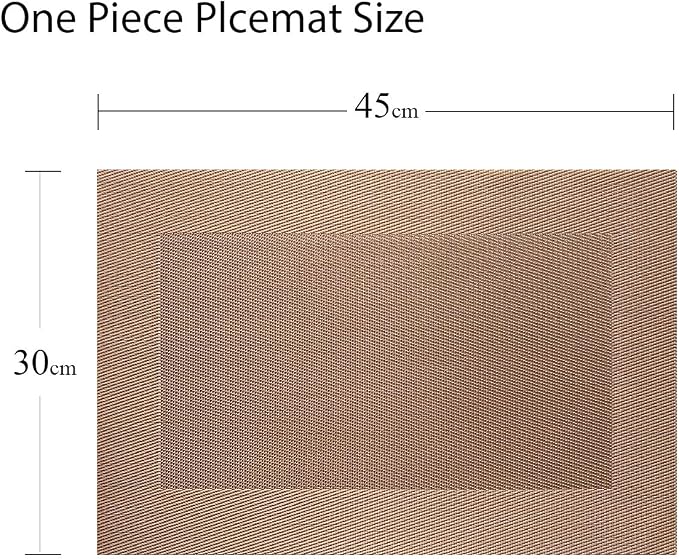 PIGCHCY Placemats Vinyl Washable Table Mats Elegant Non-Slip Placemats - Image 2