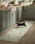 Machine Washable Kitchen Runner Rug: 2'x6' Hallway Rug Non Slip Low Pile Stain by palohom