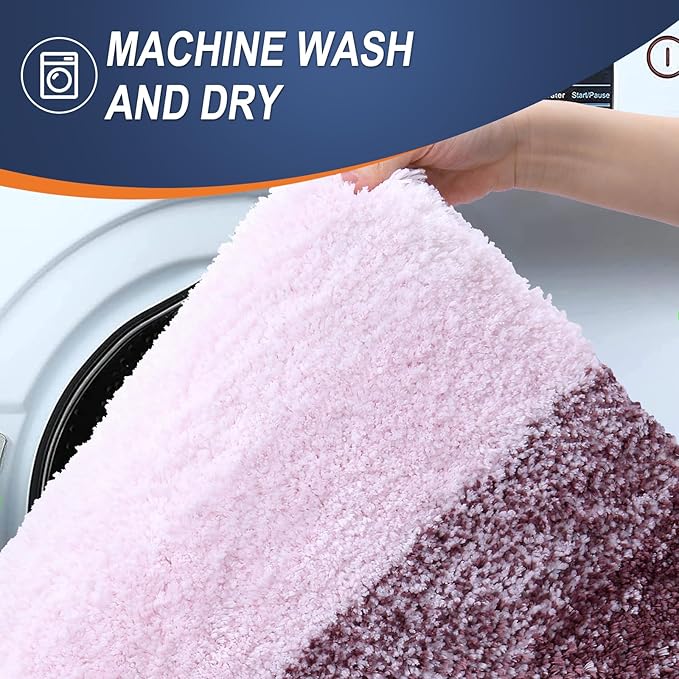 OLANLY Large Bathroom Rugs Mat 50x30, Extra Soft Absorbent Microfiber Bath Rugs - Image 5