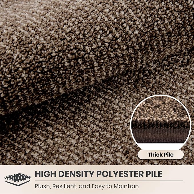 PURRUGS Dirt Trapping Door Mat Half Round 24" x 35.5", Non-Slip Machine - Image 4