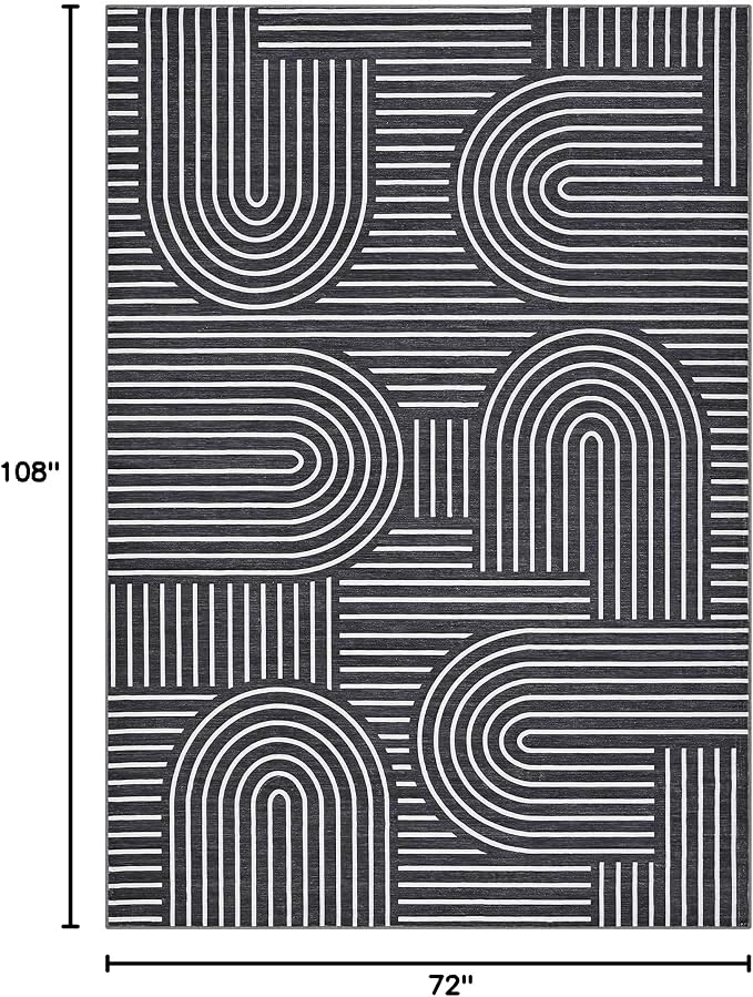ROYHOME Washable Rug 6x9 Area Rugs - Image 2