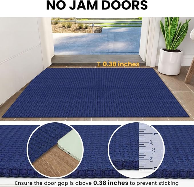 IOHOUZE Washable Runner Rug 2.6x10 Non Slip Rubber Backed Long Hallway Runner - Image 3