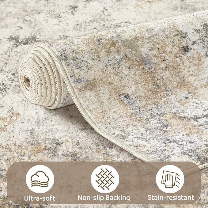 UERMEI 9x12 Area Rug Living Room Rugs - Image 5