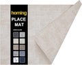 Faux Leather Heat Resistant Placemats 6 Packs, Waterproof Wipeable Dining PU by homing