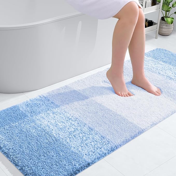 OLANLY Bathroom Runner Rugs Mat 59x24, Extra Soft Absorbent Microfiber Bath Rugs by OLANLY