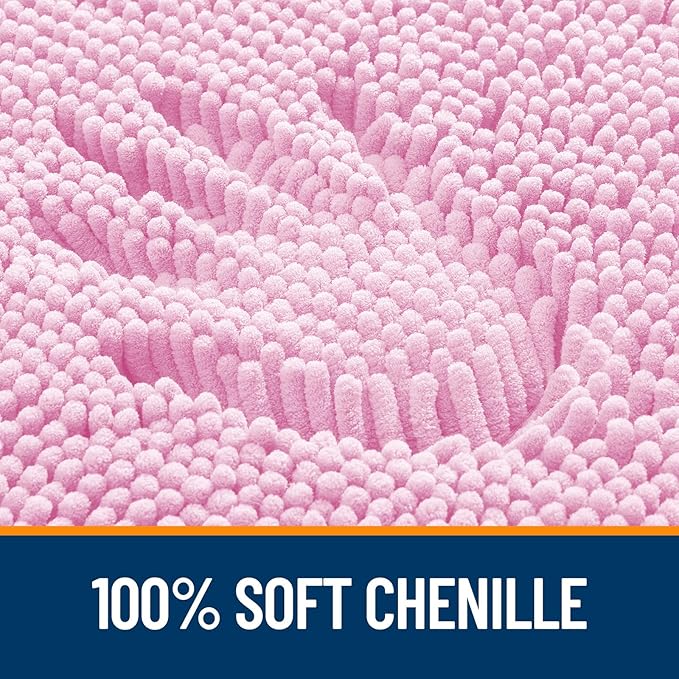 OLANLY Bathroom Runner Rugs 47x20, Extra Soft Absorbent Chenille Bath Rugs - Image 3