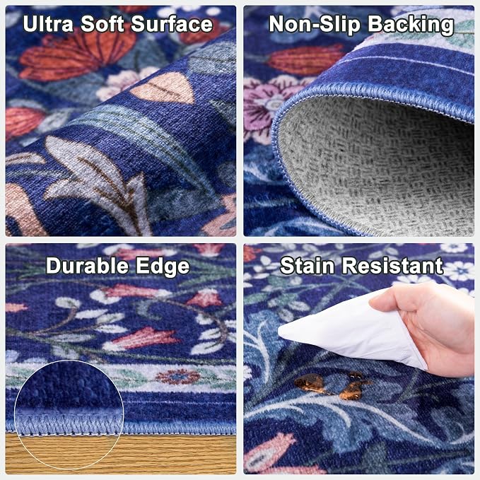 Runner Rug for Entryway: 3x10 Kitchen Rugs Non Slip Washable Ultra-Thin Soft - Image 7