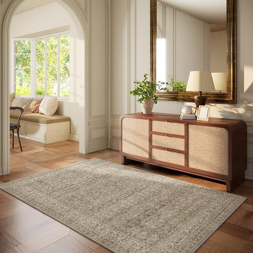 3x5 Washable Area Rugs for Entryway: Door Mat Indoor Entrance Throw Rug Stain by palohom