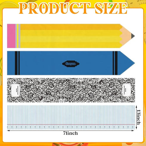 4 Pcs Preschool Back to School Table Runner 71 x 13 Inch First Day of School - Image 2
