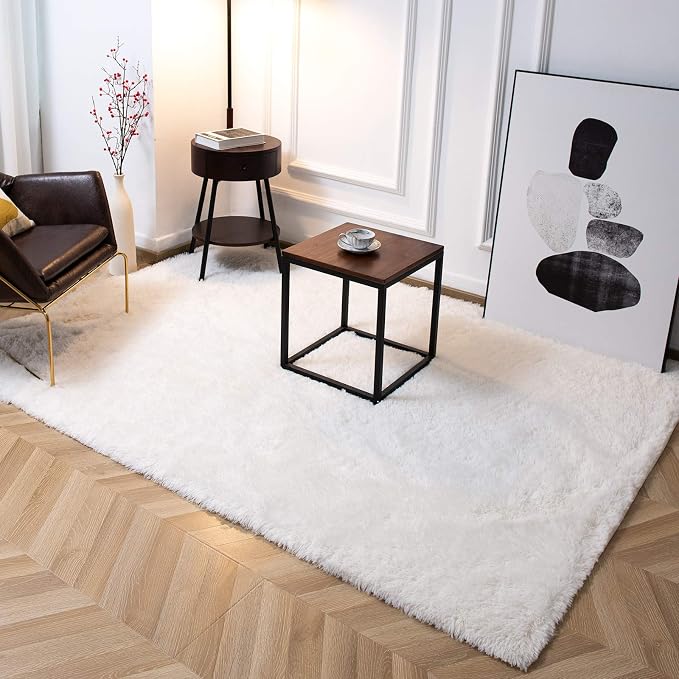 TWINNIS Super Soft Shaggy Rugs Fluffy Carpets 10x14 Feet, Indoor Modern Plush - Image 5