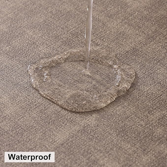 Round Faux Leather Placemat and Coaster 6 Packs, Washable Heat Resistant Dining - Image 6