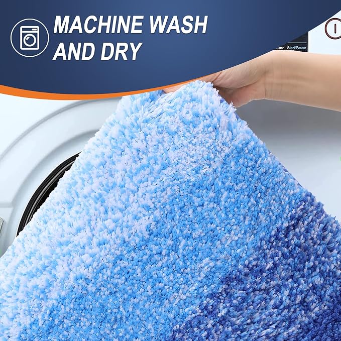 OLANLY Bathroom Runner Rugs Mat 59x24, Extra Soft Absorbent Microfiber Bath Rugs - Image 5