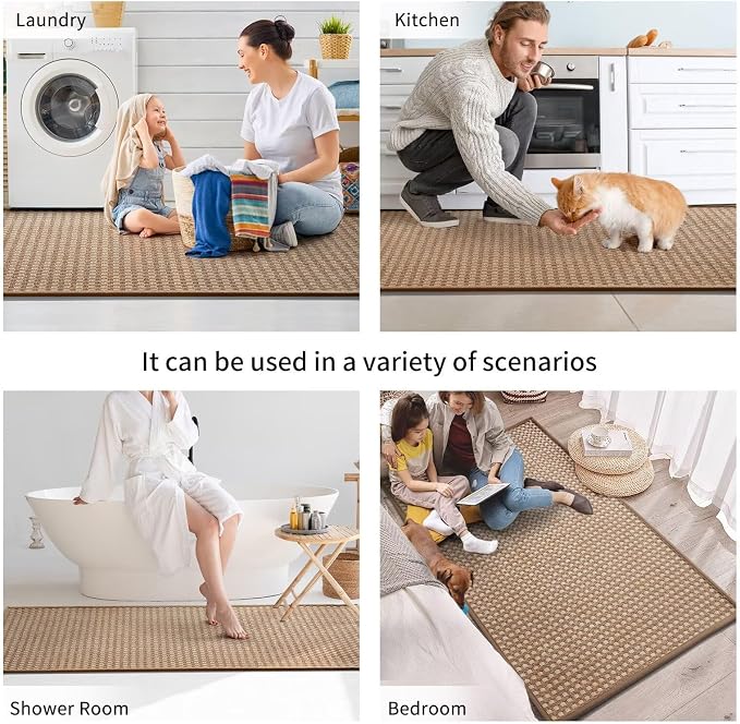 YDKGL Kitchen Runner Rugs Non Slip Washable, Super Absorbent Soft Chenille - Image 8