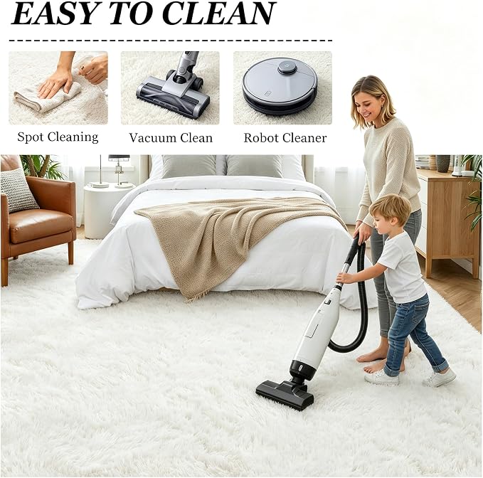 6x9 Area Rugs for Living Room Bedroom: Ultra Soft Fluffy Shag Rug Upgrade - Image 8