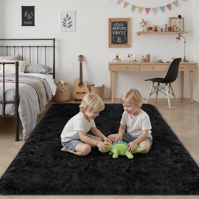 6x9 Area Rugs for Living Room Bedroom: Ultra Soft Fluffy Shag Rug Upgrade - Image 7