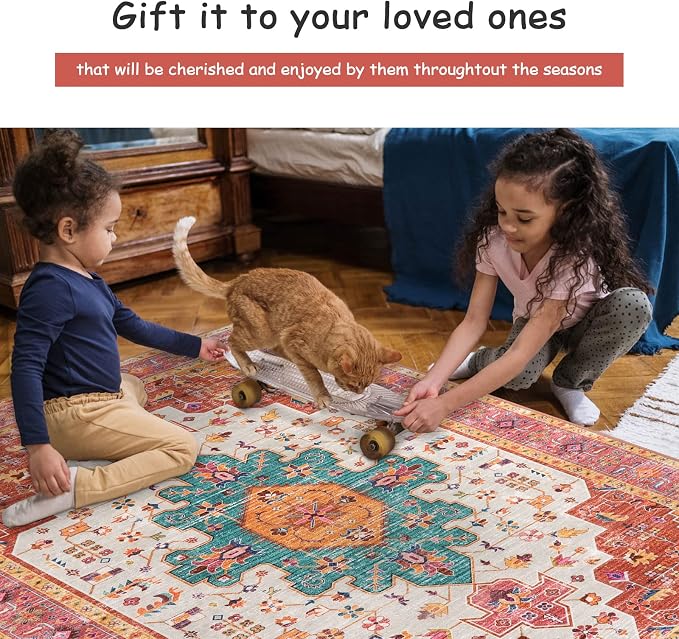 Moynesa Ultra-Thin Pink Area Rug - Image 4