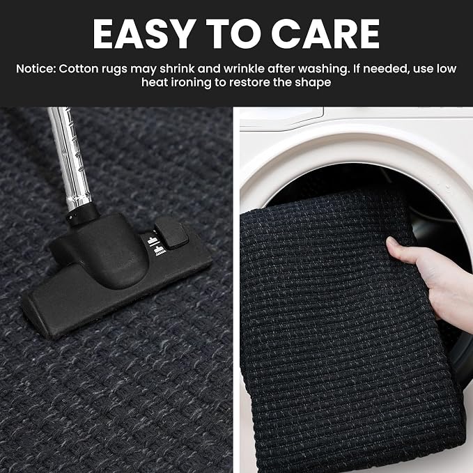 IOHOUZE Washable Exrea Long Hallway Runner Rug 3x14 Non Slip Rubber Backed - Image 4