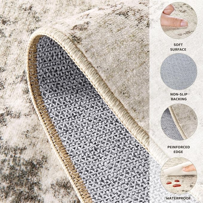UERMEI 10x12 Washable Area Rug - Image 9