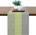 Table Runner 71 Inches Long, Vinyl Woven Farmhouse Table Runners | Washable by Chitomars