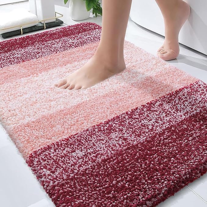 OLANLY Bathroom Rugs Mat 30x20, Extra Soft Absorbent Microfiber Bath Rugs by OLANLY
