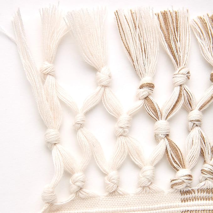 DII Dobby Stripe Table Runner, 13x72 Artichoke & Cream Background | Woven - Image 3