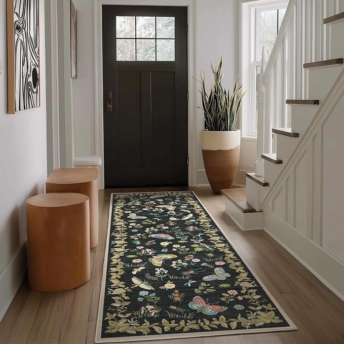 Washable Runners for Hallways Kitchen Rugs: 2'x6' Runner Rug Stain Resistant - Image 2