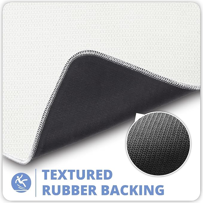 Bosap Toilet Rugs U Shaped Bathroom Rug, Machine Washable Non Slip Quick Dry - Image 4