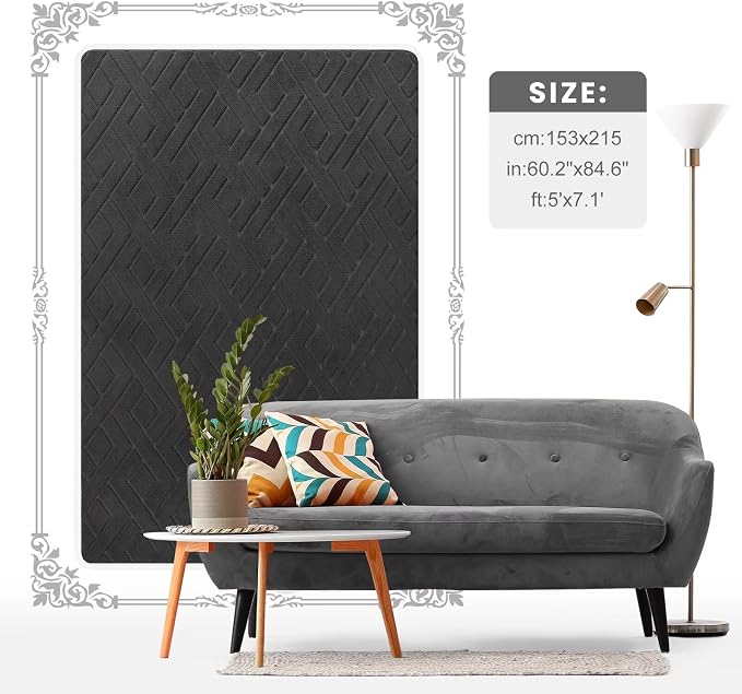 Macgace Ultra Soft Dark Grey Area Rug - Image 9