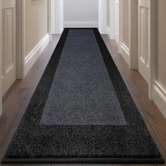 Machine Washable Runner Rug 32" x 144", Non Slip Kitchen Rug by Unknown