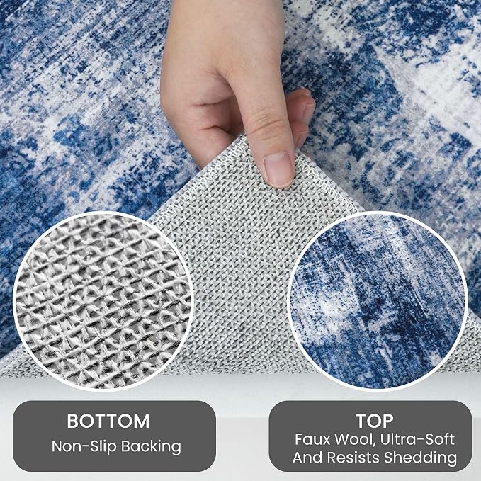IOHOUZE Abstract Runner Rug 3x16 Ft Washable Runners - Image 5