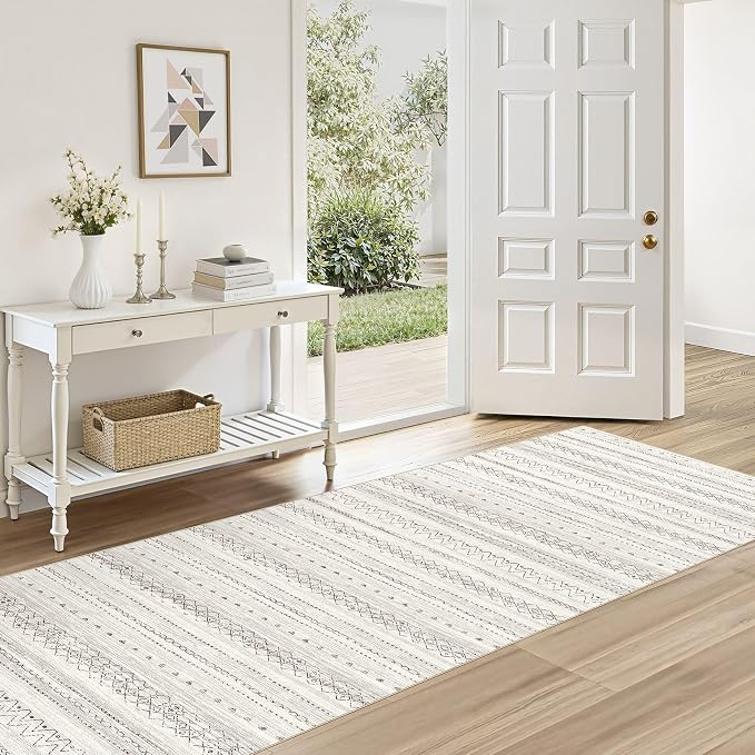 cotiled Hallway 2.6x8 Runner Rugs: Washable Boho Rugs by COTILED