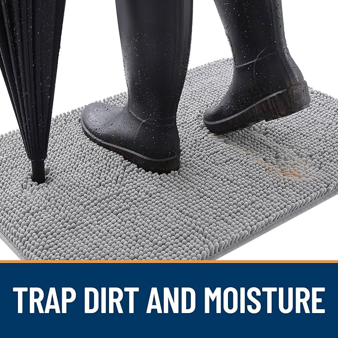 OLANLY Dog Door Mat for Muddy Paws 47x32, Absorbs Moisture and Dirt, Absorbent - Image 2