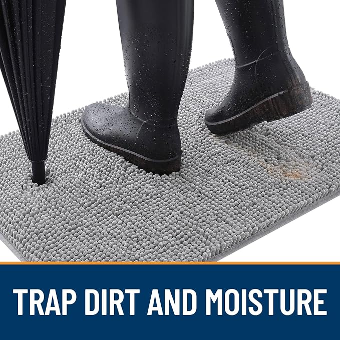 OLANLY Dog Door Mat for Muddy Paws 30x17, Absorbs Moisture and Dirt, Absorbent - Image 2