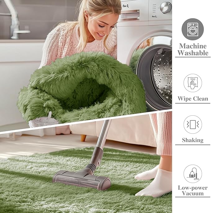 OLANLY 8x10 Machine Washable Large Area Rugs - Image 2