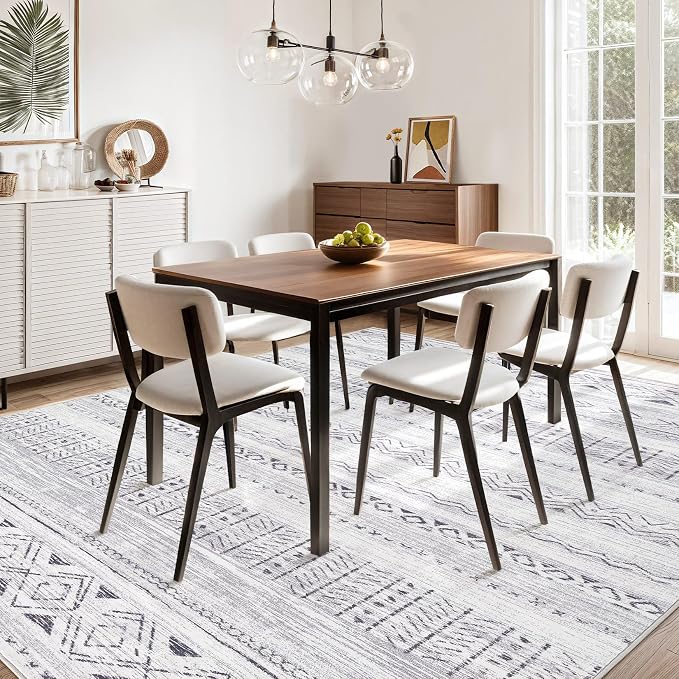 cotiled 8x10 Area Rugs Living Room Rug: Washable Boho Rugs - Image 8