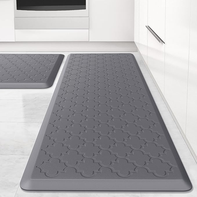 Kitchen Mat Cushioned Anti-Fatigue Floor Mat, Waterproof Non-Skid Ergonomic by SoftDuo