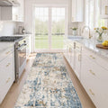 Runner Rug Kitchen Washable Rugs: 3x10 Non-Slip Abstract Soft Modern Stain by LOONGRUG
